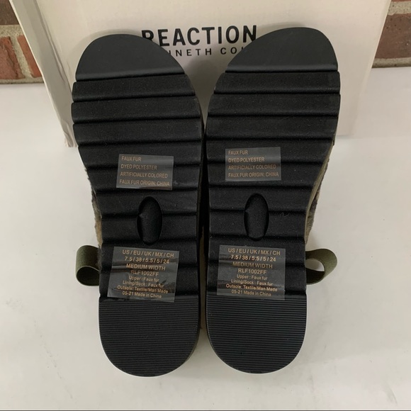 Kenneth Cole Reaction Womens Radiate Slingback Camo Wedge Clogs US 7.5 M NEW - Picture 5 of 9